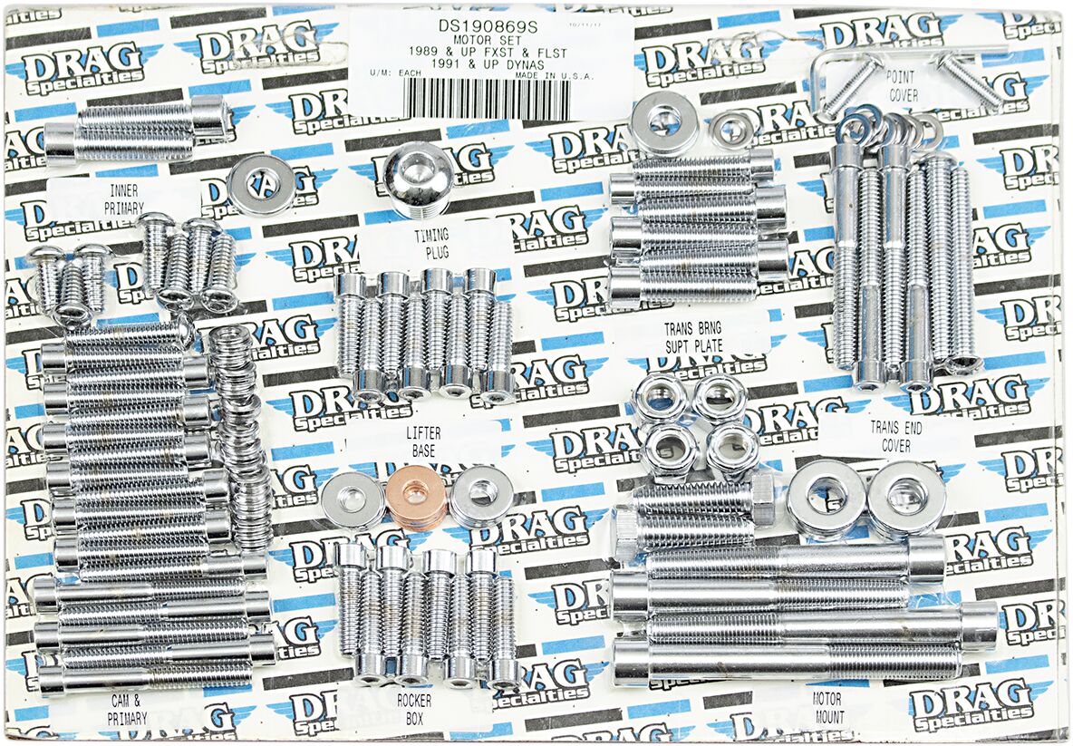 Drag Specialties Pol Soc Hd Mtr Kt 89 93 St HARDWARE KITS - APPLICATION RE Drag Specialties