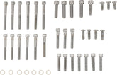 Drag Specialties Chrome Socket Head Primary/Cam Cover Bolt Kit Knurled Hardware Kits Drag Specialties