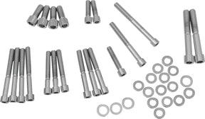 Drag Specialties Chrome Socket Head Cam/ Sprocket Cover Bolt Kit Smooth Hardware Kits Drag Specialties