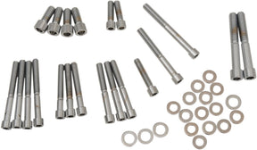 Drag Specialties Chrome Socket Head Cam/ Sprocket Cover Bolt Kit Smooth Hardware Kits Drag Specialties