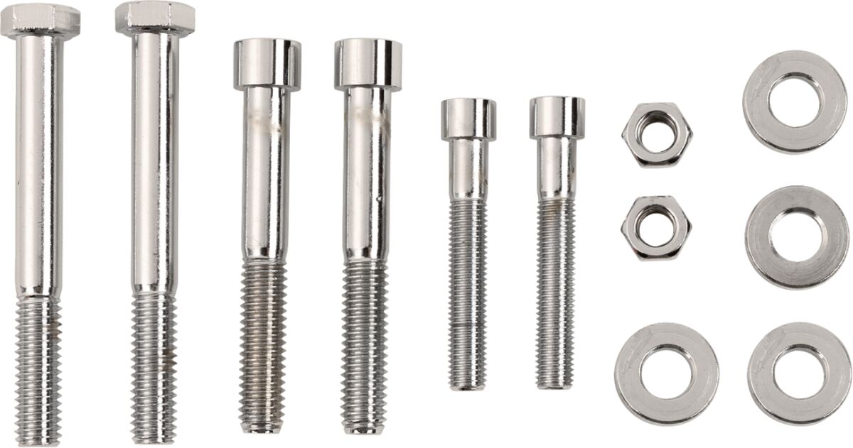 Drag Specialties Chrome Socket Head Motor Mount Bolt Kit Smooth Hardware Kits Drag Specialties