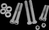 Drag Specialties Chrome Socket Head Motor Mount Bolt Kit Knurled Hardware Kits Drag Specialties