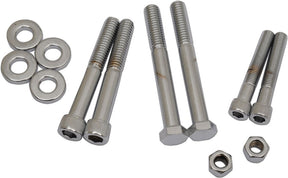 Drag Specialties Chrome Socket Head Motor Mount Bolt Kit Knurled Hardware Kits Drag Specialties