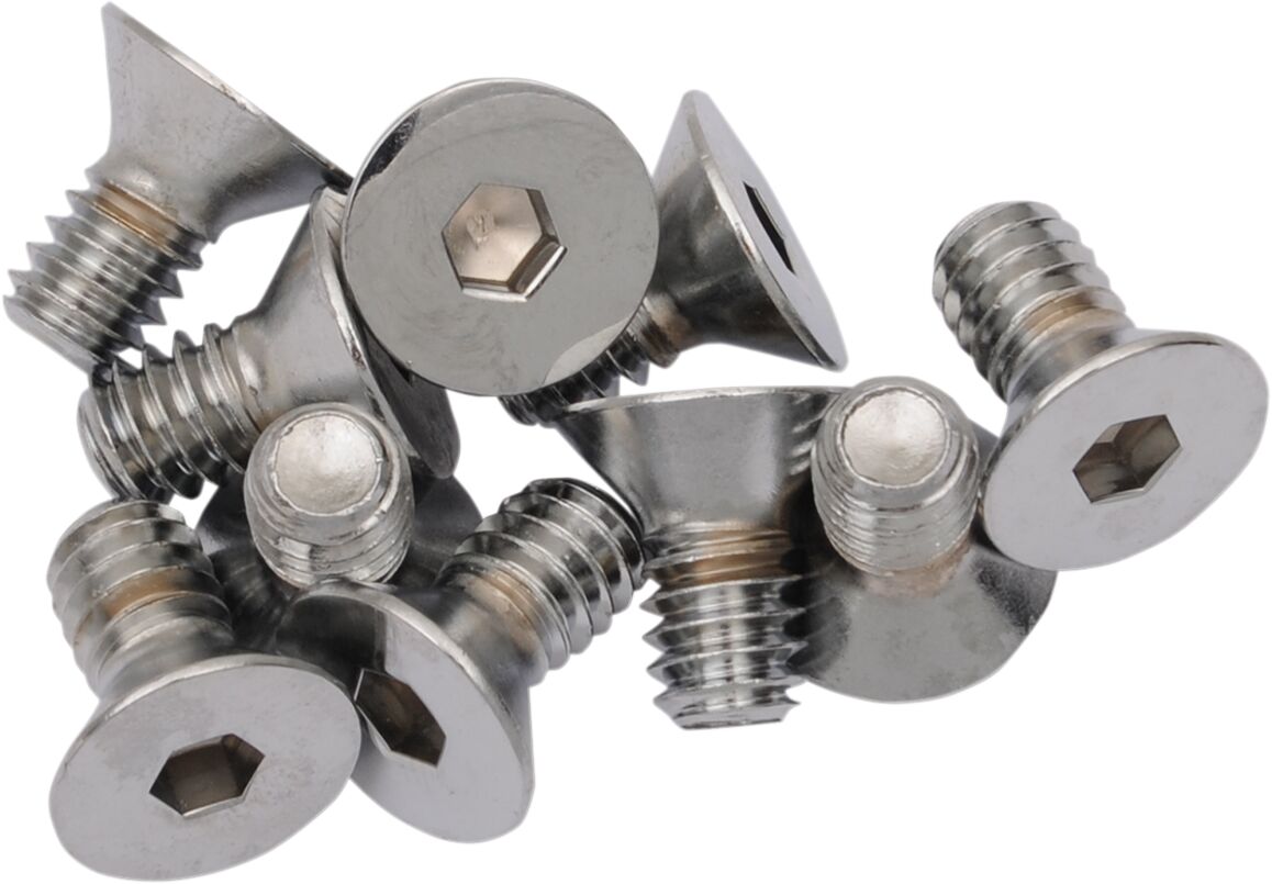 Drag Specialties 1/4 X20 X5/8 Chrm Flat Head HARDWARE KITS - ASSORTMENTS Drag Specialties