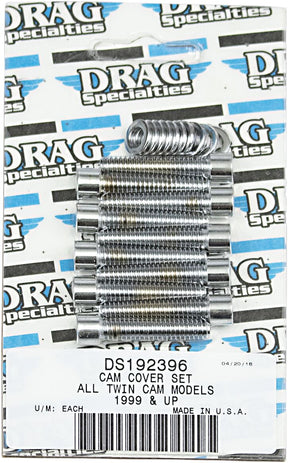 Drag Specialties Chrome Socket Head Cam Cover Bolt Kit Smooth Hardware Kits & Assortments Drag Specialties