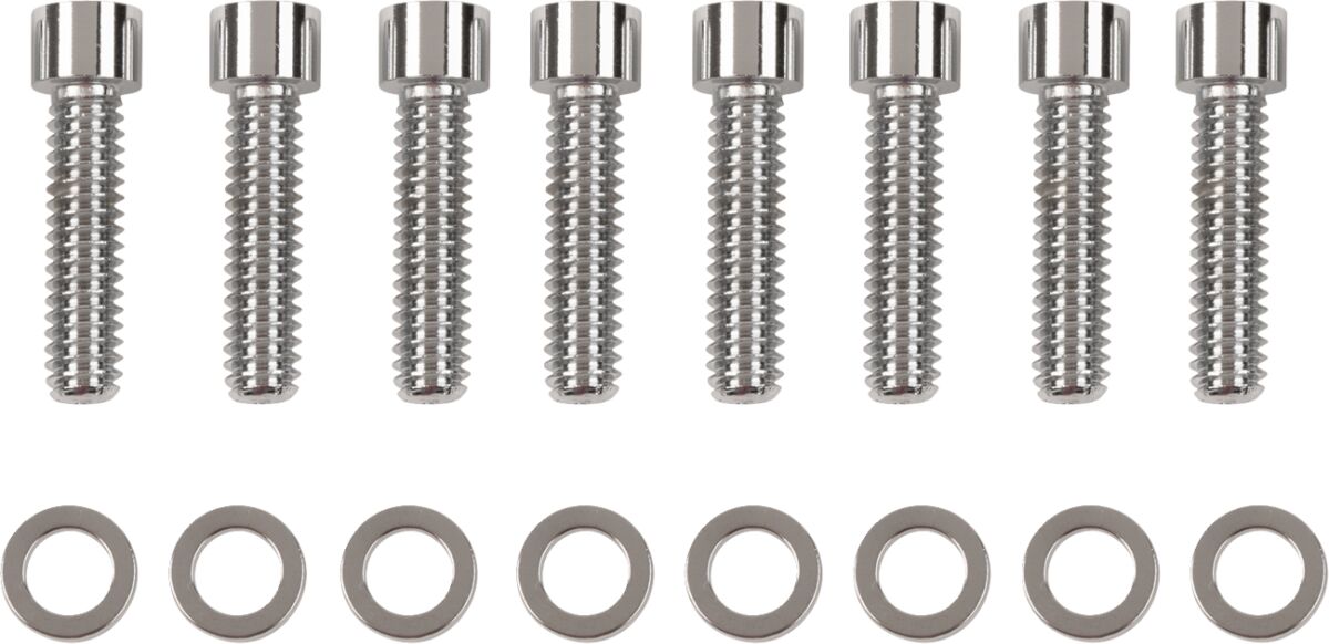 Drag Specialties Chrome Socket Head Lifter Base Bolt Kit Smooth Hardware Kits & Assortments Drag Specialties