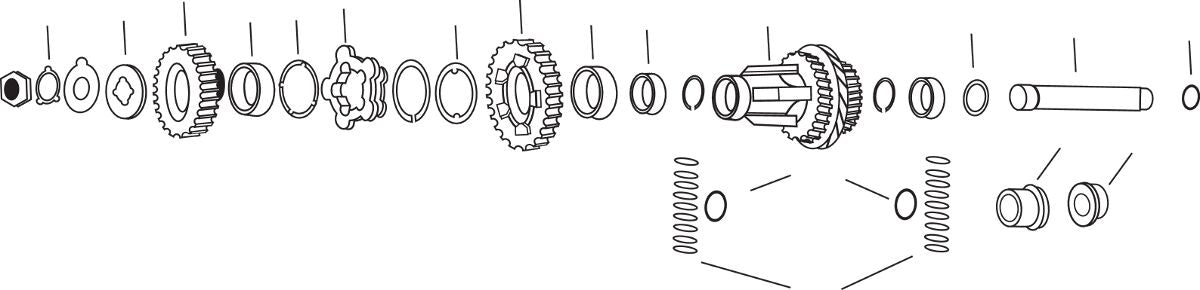 Eastern Motorcycle Parts 74 Sec Gear Bushing 36 86 Transmission Internal Components Eastern Motorcycle Parts