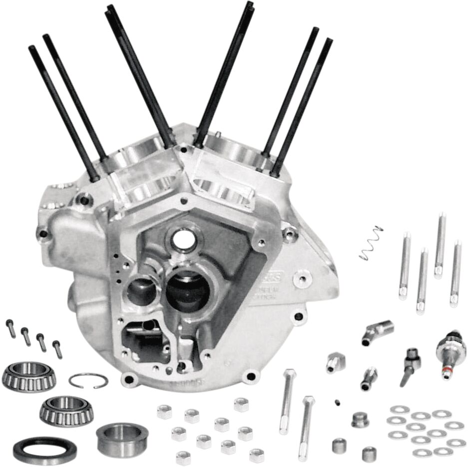 S&S Cycle Crankcase Assembly 3.5" Bore Silver Crankcases S&S Cycle