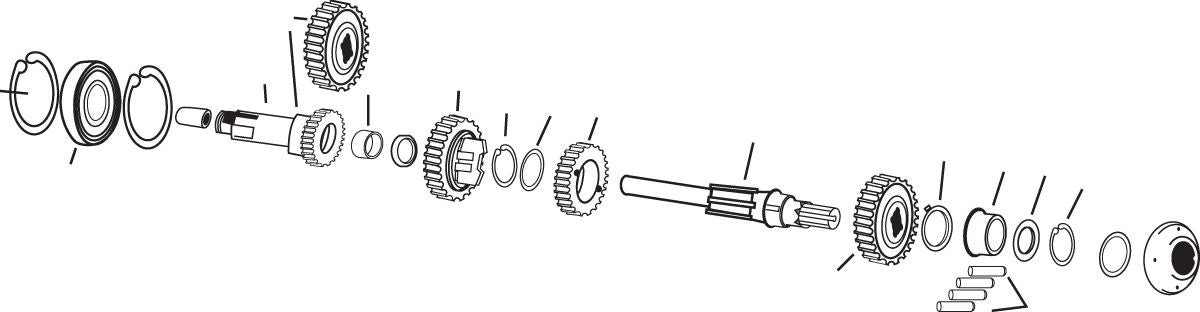 Eastern Motorcycle Parts Ret Rng M Shft 3 Rd 56 90 Transmission Internal Components Eastern Motorcycle Parts