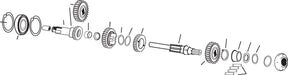 Eastern Motorcycle Parts Ret Rng M Shft 3 Rd 56 90 Transmission Internal Components Eastern Motorcycle Parts