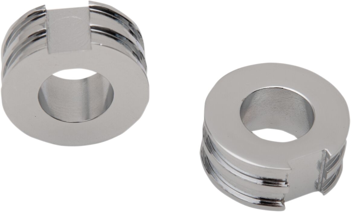 Drag Specialties Axle Adjuster Spacer 0.625" Chrome Wheel Axles Drag Specialties