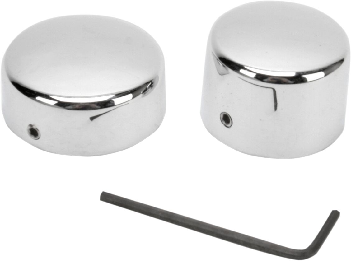Drag Specialties Rear Axle Cap Chrome Wheel Axles Drag Specialties