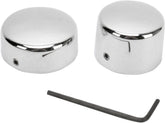Drag Specialties Rear Axle Cap Chrome Wheel Axles Drag Specialties
