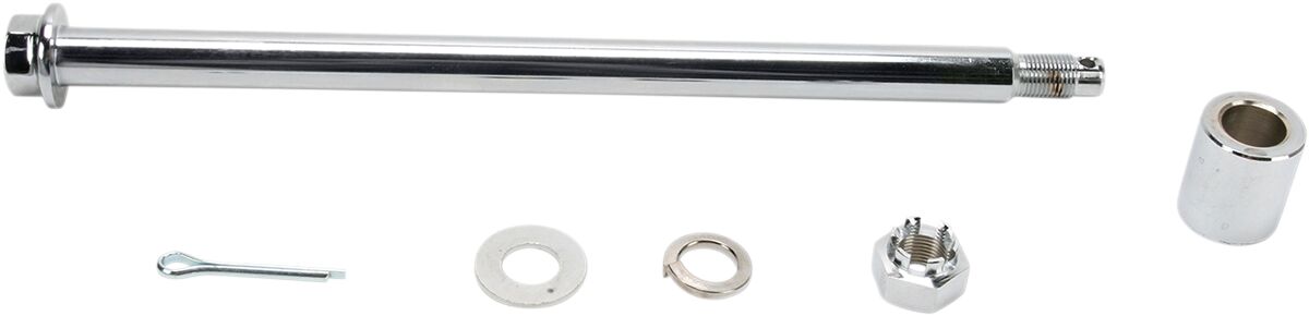 Drag Specialties Axle Rear Chr 91 99 Dyna WHEEL AXLES + PARTS Drag Specialties