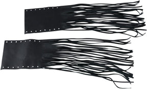 Drag Specialties Seats Fringed Leather Grip Covers HANDLEBAR GRIP COVERS Drag Specialties