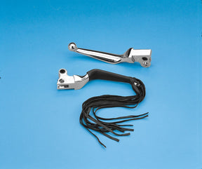 Drag Specialties Seats Fringed Leather Lever Covers LEVER COVERS Drag Specialties