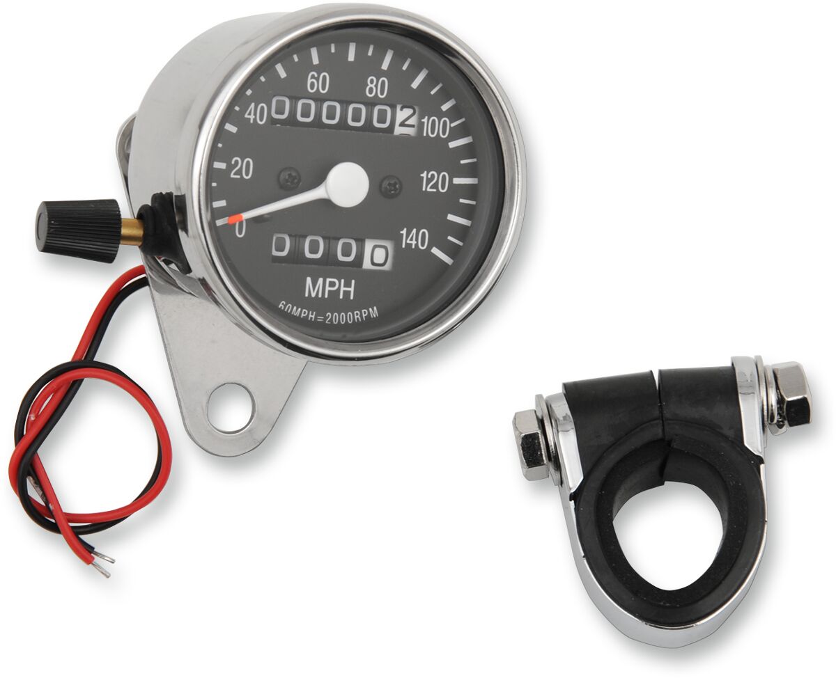 Drag Specialties 2:1 Mini Spdo W/Trip Mph SPEEDOMETER GROUP Drag Specialties