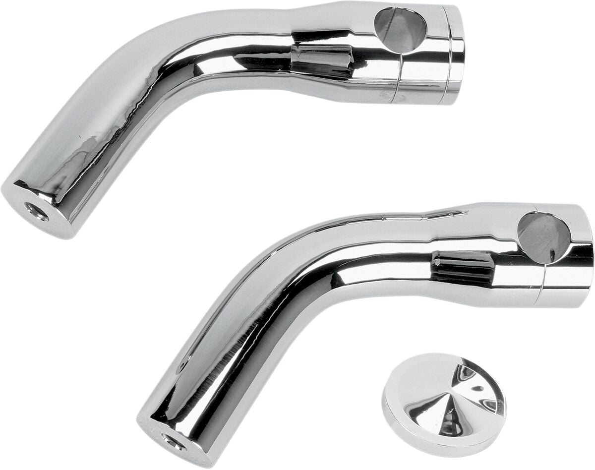 Accutronix 6 Pullback Risers Chrome HANDLEBAR RISERS + PARTS Accutronix
