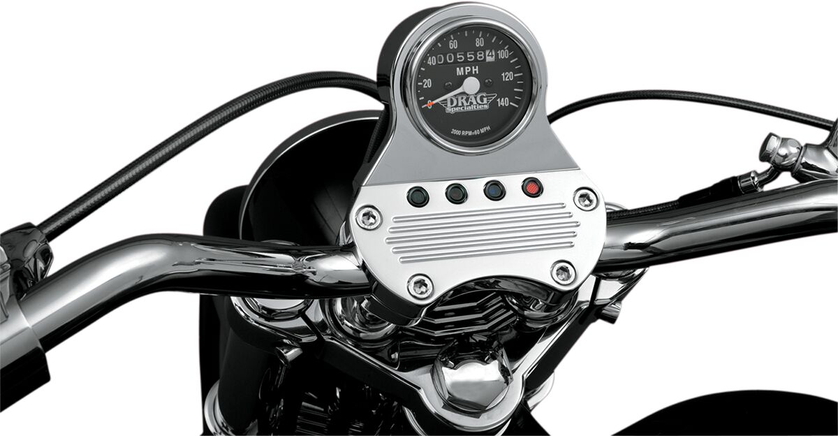 Drag Specialties 2:1 Blk Face Mini Speedo SPEEDOMETER GROUP Drag Specialties