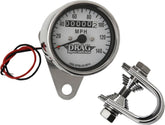 Drag Specialties 2:1 Wht Face Mini Speedo SPEEDOMETER GROUP Drag Specialties