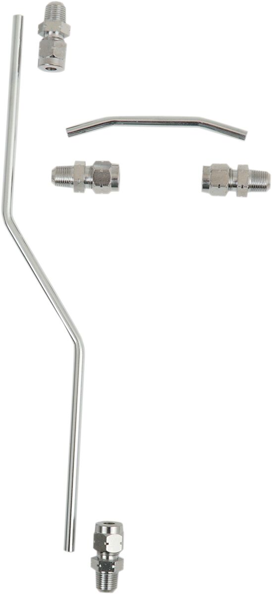 Drag Specialties Rocker Box Oil Line Chrome Oil Line Drag Specialties