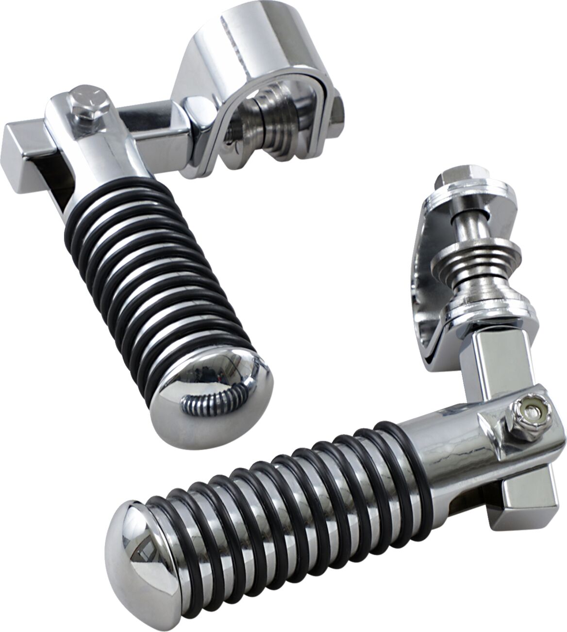 Drag Specialties 1 1/4 U Clp Ft Peg R.Rib HIGHWAY BARS + PEGS Drag Specialties