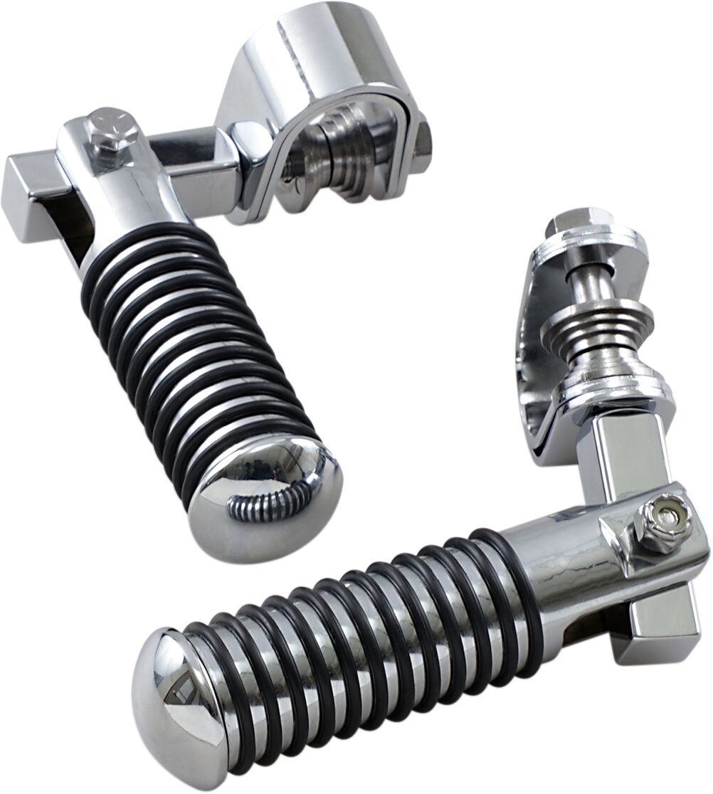 Drag Specialties 1 1/4 U Clp Ft Peg R.Rib HIGHWAY BARS + PEGS Drag Specialties