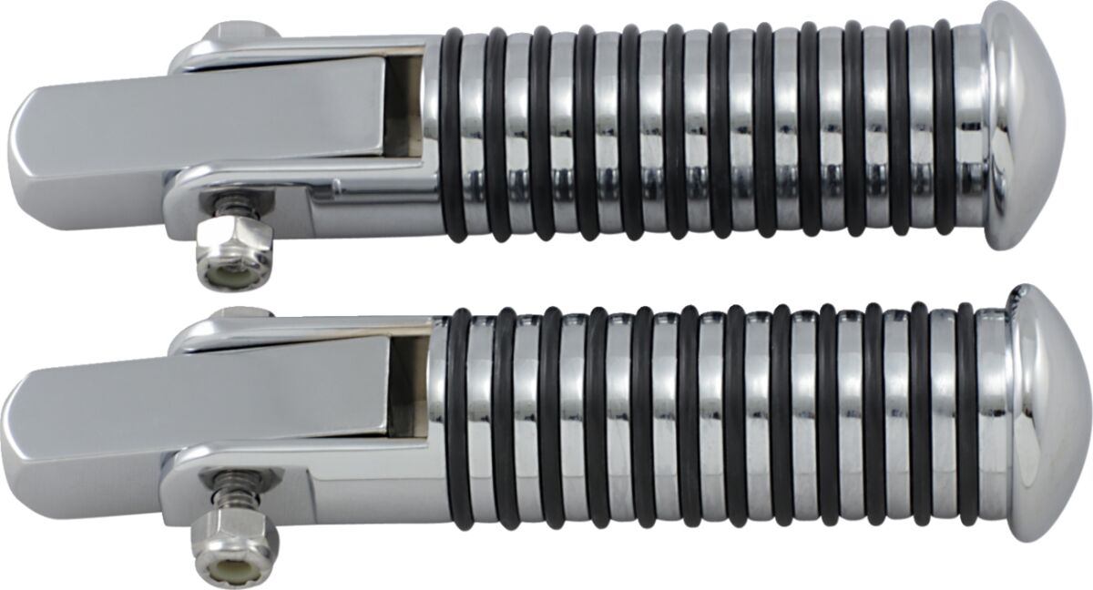 Drag Specialties Stud Mnt Foot Peg R.Rib HIGHWAY BARS + PEGS Drag Specialties