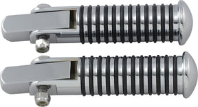 Drag Specialties Stud Mnt Foot Peg R.Rib HIGHWAY BARS + PEGS Drag Specialties