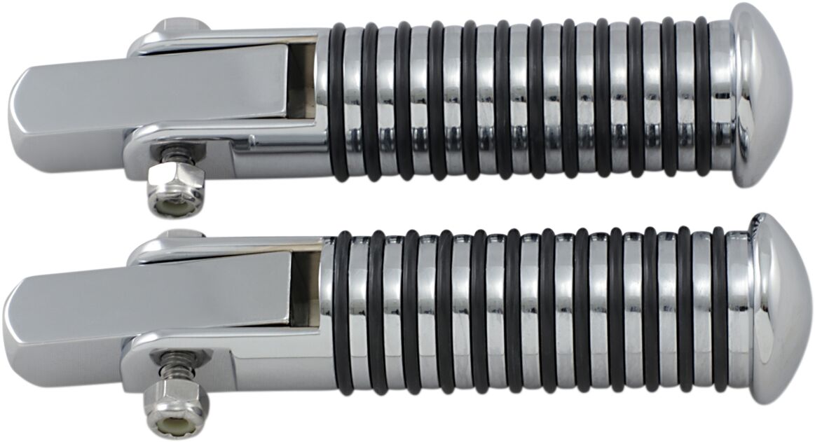 Drag Specialties Stud Mnt Foot Peg R.Rib HIGHWAY BARS + PEGS Drag Specialties