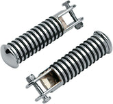 Drag Specialties Round Rib Foot Pegs HIGHWAY BARS + PEGS Drag Specialties