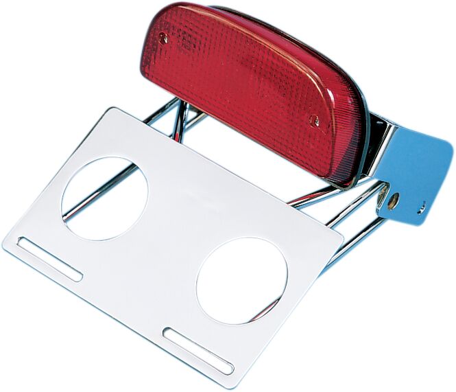 Drag Specialties Custom Taillight/License Plate Assembly For 7" Fatbob Fender Tail Lights Drag Specialties