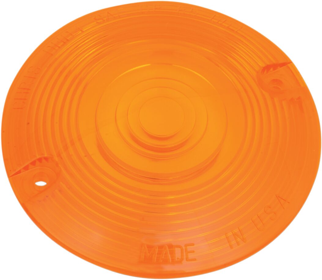 Chris Products Lens Replacement Amber W/Flat TURN SIGNAL GROUP Chris Products