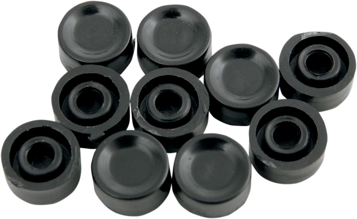 Drag Specialties Button Cap Short Black Handlebars & Controls Accessories Drag Specialties