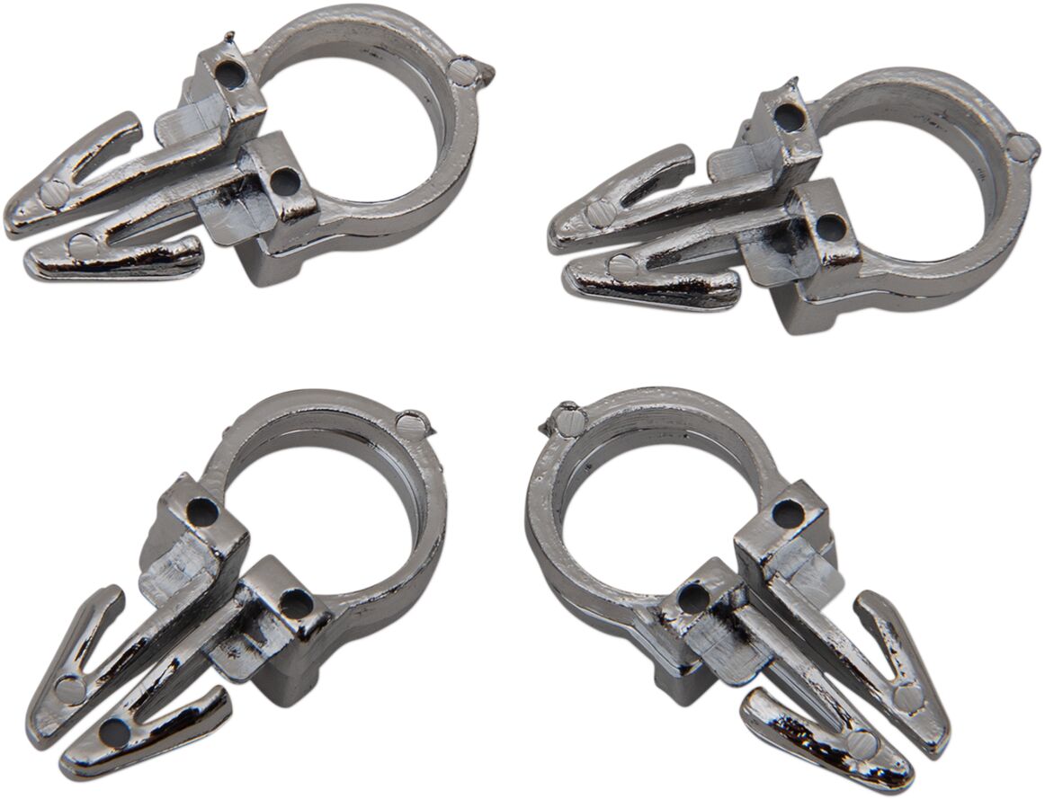 Drag Specialties 3/8 Chr Hndlbr Wire Clps WIRING GROUP Drag Specialties