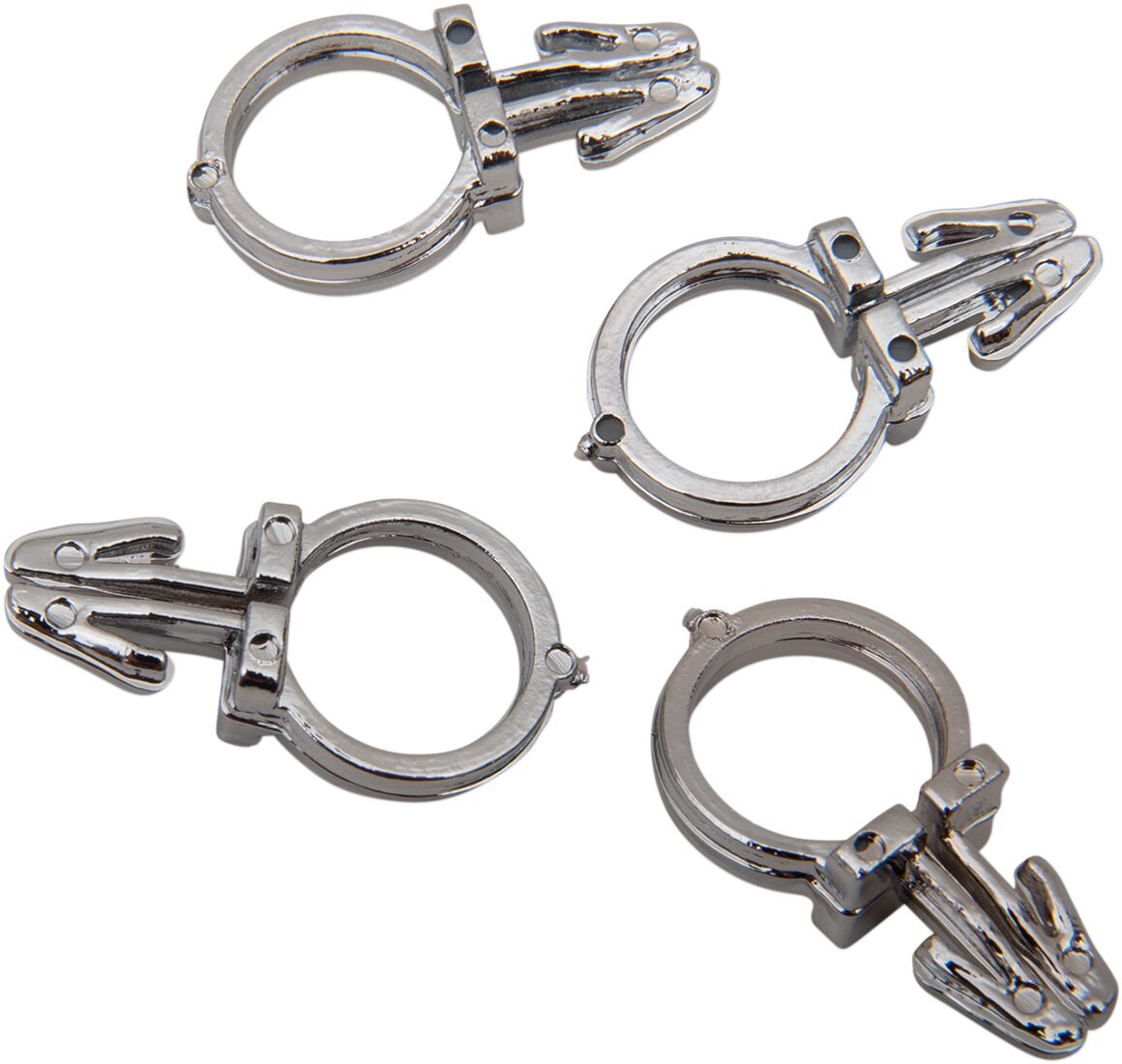 Drag Specialties 1/2 Chr Hndlbr Wire Clps WIRING GROUP Drag Specialties