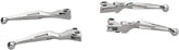 Drag Specialties Chr Slotted Lvrs F/82 95 BRAKE + CLUTCH CUSTOM CONTROL Drag Specialties