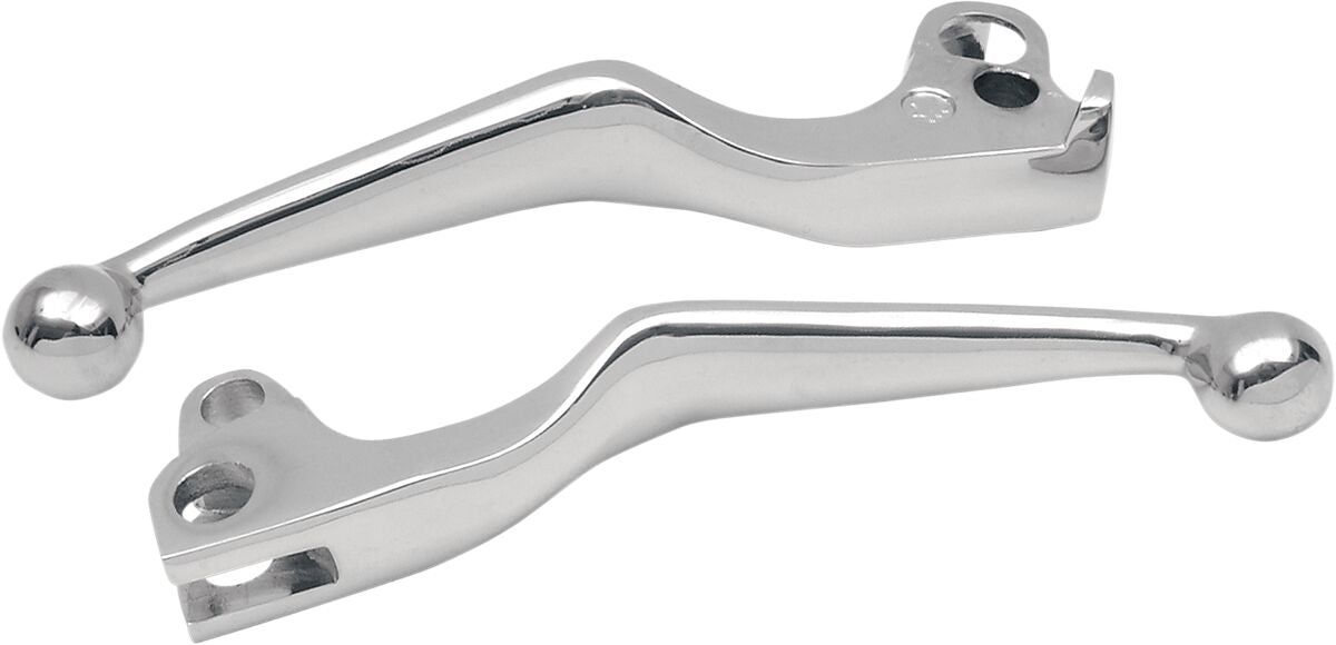 Drag Specialties Lever Set Wide Blade Chrome Brake & Clutch Custom Control Drag Specialties