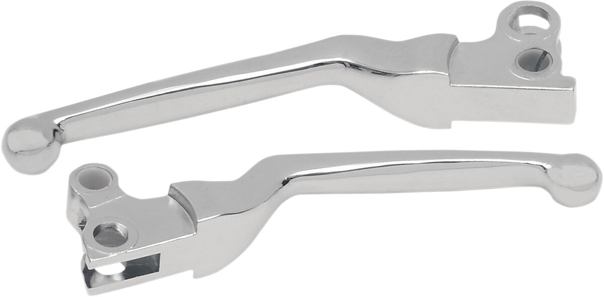 Drag Specialties Clutch/Brake Lever Set Chrome Brake & Clutch Custom Control Drag Specialties