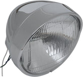 Drag Specialties 6 1/2 Headlight W/Visor HEADLIGHT GROUP Drag Specialties