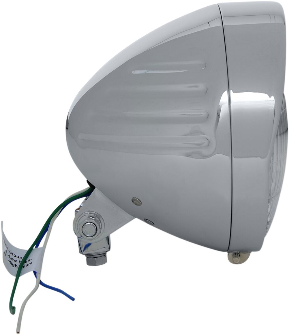 Drag Specialties 6 1/2 Headlight W/Visor HEADLIGHT GROUP Drag Specialties