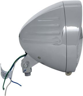 Drag Specialties 6 1/2 Headlight W/Visor HEADLIGHT GROUP Drag Specialties