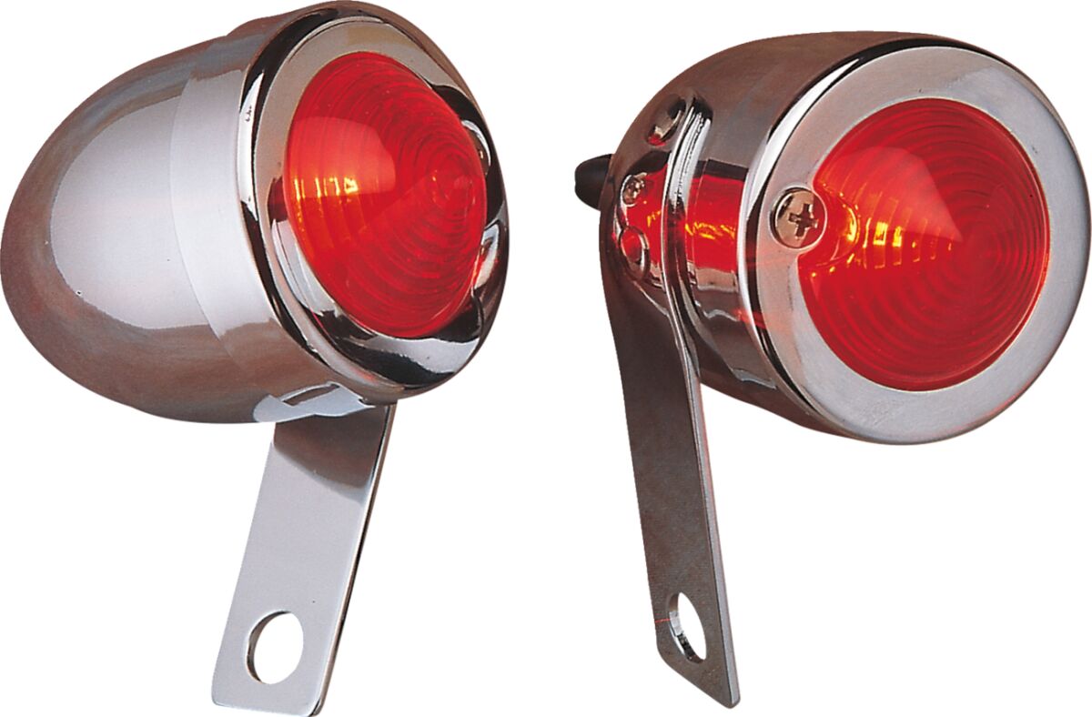 Drag Specialties Chr Bullet Light Left Mt ACCESSORY LIGHT GROUP Drag Specialties