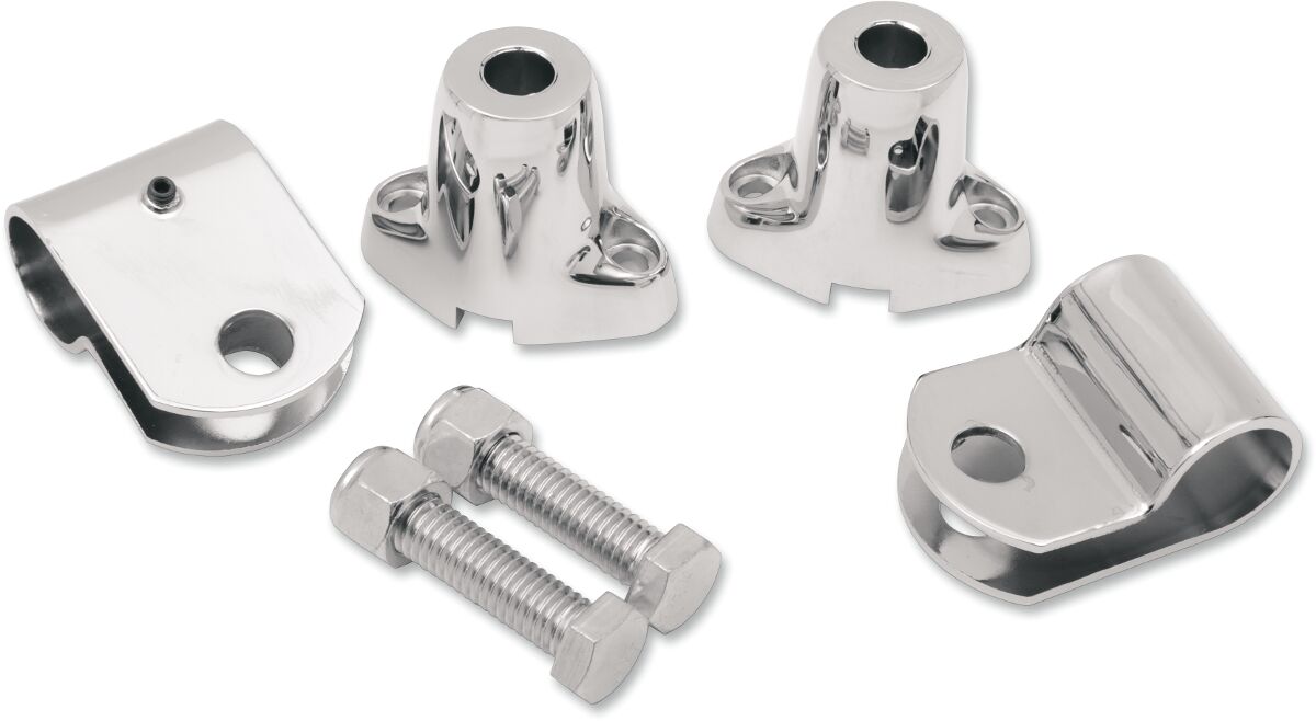 Drag Specialties Turn Signal Mounting Bracket Kit Chrome License Plate Drag Specialties