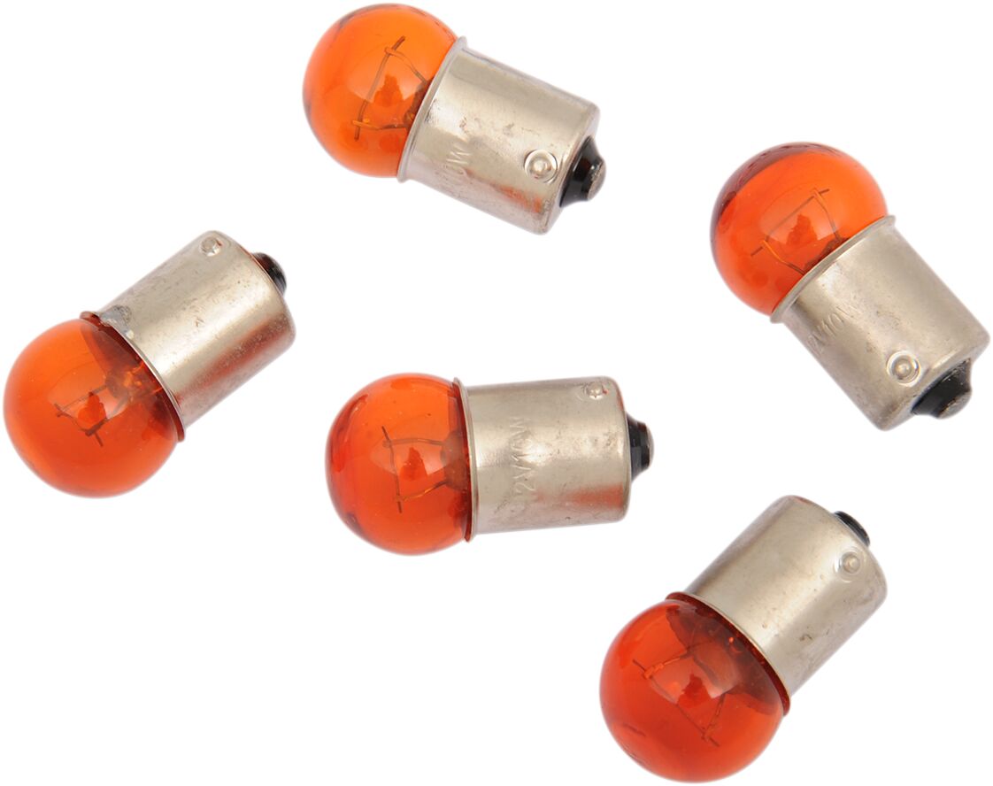 Drag Specialties Globe Bulb Single Filament 1157 Style 10 W Amber Bulbs Drag Specialties