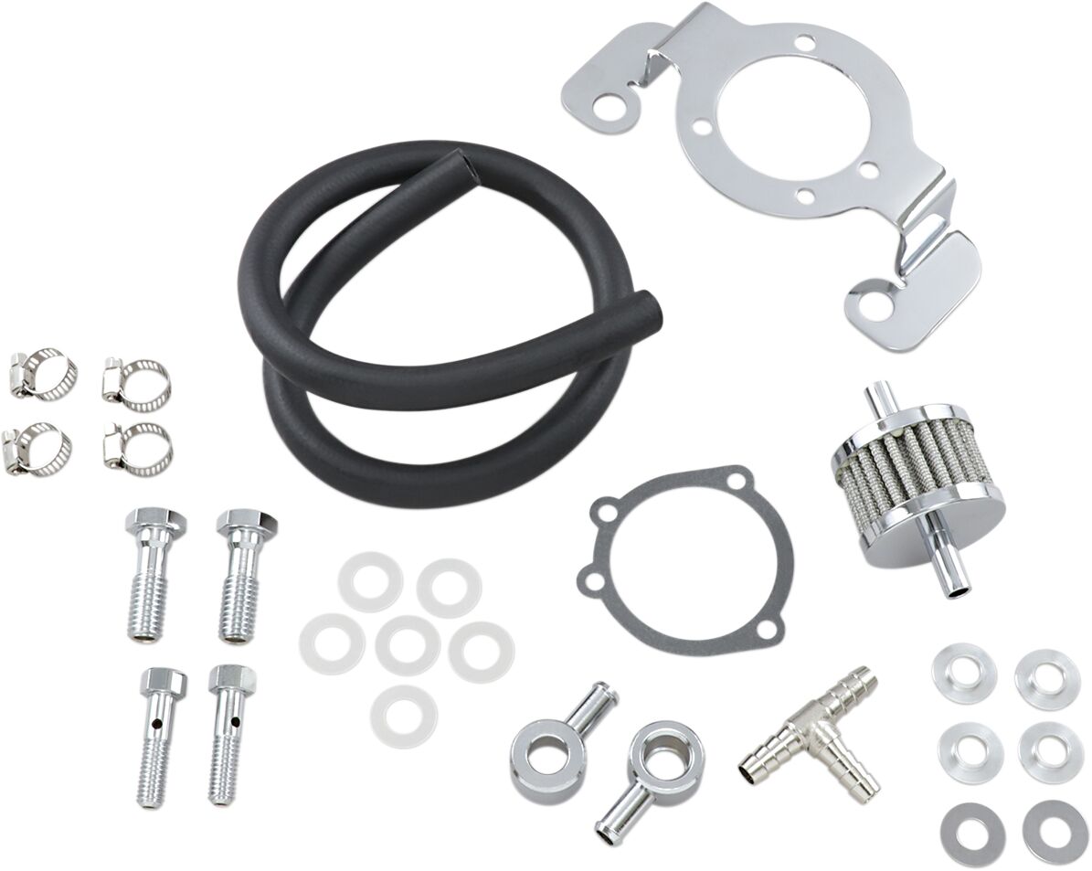 Drag Specialties Carb Supprt/Brthr 93 17 Bt BREATHER KITS + PARTS Drag Specialties