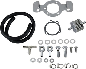 Drag Specialties Crankcase Breather/Support Bracket Kit Breather Kits Drag Specialties