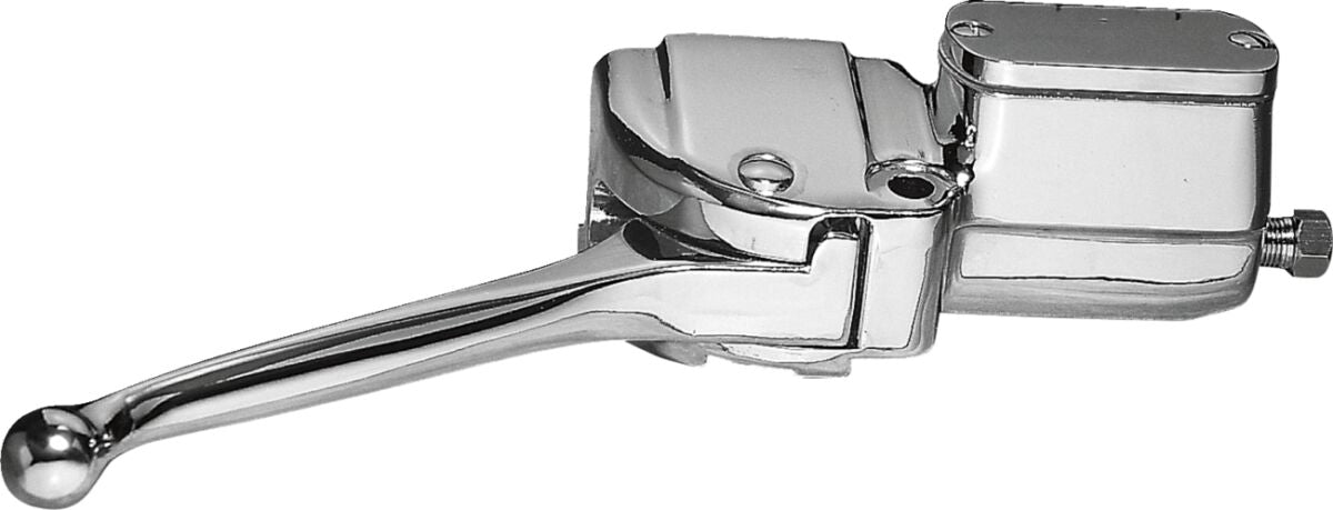 Drag Specialties Handlebar Master Cylinder Assembly For Dual Disc Chrome Front Brake Lever Drag Specialties