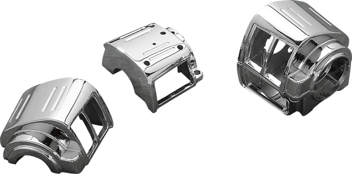 Drag Specialties Handlebar Control Kit W/O Switches Chrome Handlebars & Controls Accessories Drag Specialties