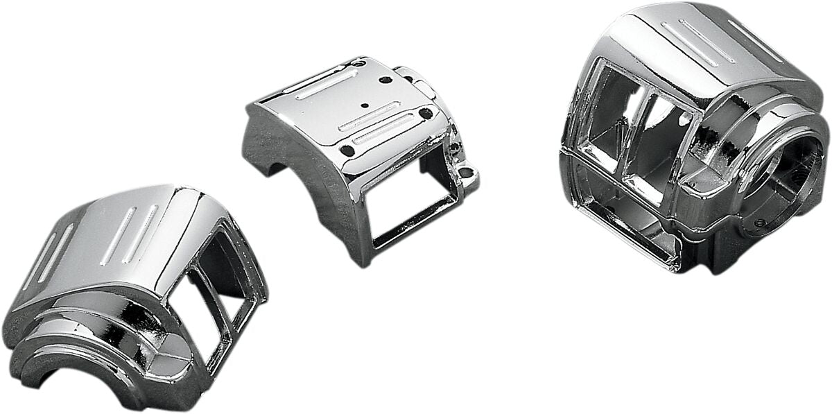 Drag Specialties Handlebar Control Kit W/O Switches Chrome Handlebars & Controls Accessories Drag Specialties